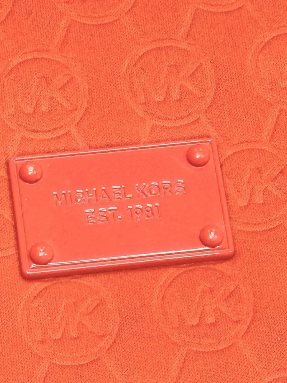 Michael Kors Neoprene Laptop Case Orange